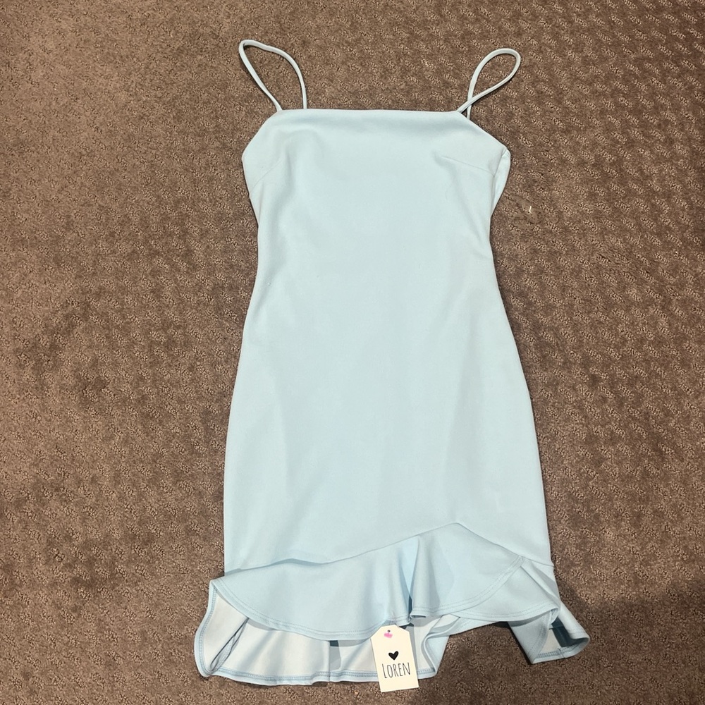 Nordstrom Light Blue Mini Dress